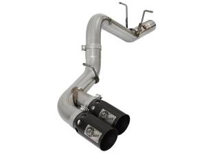 aFe Power - 49-44089-B | AFE Power Rebel XD Series 4 IN 409 Stainless Steel DPF-Back Exhaust w/Dual Black Tips (2017-2019 Silverado, Sierra 2500 HD, 3500 HD V8-6.6L td) - Image 3