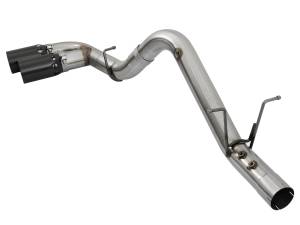 aFe Power - 49-44089-B | AFE Power Rebel XD Series 4 IN 409 Stainless Steel DPF-Back Exhaust w/Dual Black Tips (2017-2019 Silverado, Sierra 2500 HD, 3500 HD V8-6.6L td) - Image 4