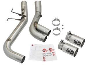 aFe Power - 49-44089-P | AFE Power Rebel XD Series 4 IN 409 Stainless Steel DPF-Back Exhaust w/Dual Polished Tips (2017-2019 Silverado, Sierra 2500 HD, 3500 HD V8-6.6L td) - Image 3