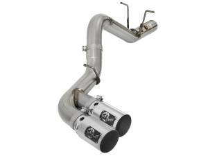 aFe Power - 49-44089-P | AFE Power Rebel XD Series 4 IN 409 Stainless Steel DPF-Back Exhaust w/Dual Polished Tips (2017-2019 Silverado, Sierra 2500 HD, 3500 HD V8-6.6L td) - Image 4