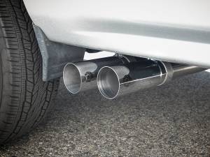 aFe Power - 49-44098-P | AFE Power Rebel Series 3 IN to 2-1/2 IN 409 Stainless Steel Cat-Back Exhaust w/ Polish Tip (2009-2019 Silverado, Sierra 1500 V6-4.3/V8-4.8/5.3L) - Image 6