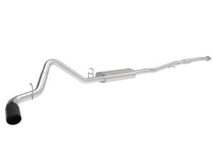 49-44108-B | AFE Power Apollo GT Series 3 IN 409 Stainless Steel Cat-Back Exhaust System w/ Black Tip (2019-2024 Silverado, Sierra 1500 L4-2.7L t)