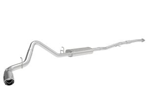 49-44108-P | AFE Power Apollo GT Series 3 IN 409 Stainless Steel Cat-Back Exhaust System w/ Polish Tip (2019-2024 Silverado, Sierra 1500 L4-2.7L t)