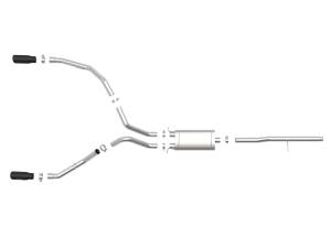 aFe Power - 49-44112-B | AFE Power Apollo GT Series 3 IN 409 Stainless Steel Cat-Back Exhaust System w/ Black Tip (2009-2019 Silverado, Sierra 1500 V6-4.3/V8-4.8/5.3L) - Image 2