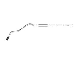 aFe Power - 49-44122-B | AFE Power Apollo GT Series 4 IN 409 Stainless Steel Cat-Back Exhaust System w/ Black Tip (2020-2024 Silverado, Sierra 2500 HD, 3500 HD V8-6.6L) - Image 2