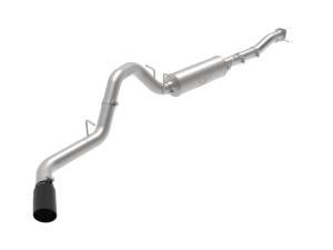 49-44122-B | AFE Power Apollo GT Series 4 IN 409 Stainless Steel Cat-Back Exhaust System w/ Black Tip (2020-2024 Silverado, Sierra 2500 HD, 3500 HD V8-6.6L)