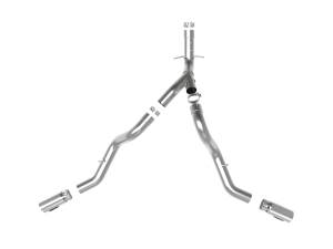 aFe Power - 49-44126-P | AFE Power Large Bore-HD 4 IN 409 Stainless Steel DPF-Back Exhaust System w/Polished Tip (2020-2024 Silverado, Sierra 2500 HD, 3500 HD V8-6.6L td) - Image 2