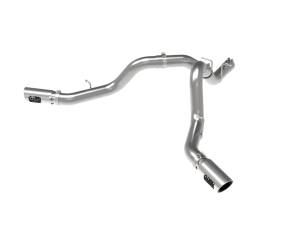 49-44126-P | AFE Power Large Bore-HD 4 IN 409 Stainless Steel DPF-Back Exhaust System w/Polished Tip (2020-2024 Silverado, Sierra 2500 HD, 3500 HD V8-6.6L td)