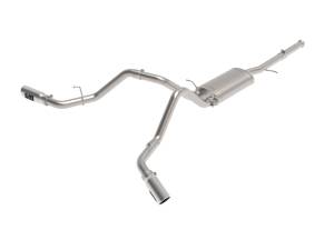 49-44134-P | AFE Power Apollo GT Series 3 IN Cat-Back Exhaust System w/ Dual Rear-Side Exit Polish Tips (2009-2018 Silverado, Sierra 1500 V6-4.3L/V8-4.8/5.3L)