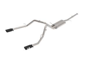 49-44135-B | AFE Power Apollo GT Series 3 IN Cat-Back Exhaust System w/ Dual Rear Exit w/ Black Tips (2009-2018 Silverado, Sierra 1500 V6-4.3L/V8-4.8/5.3L)