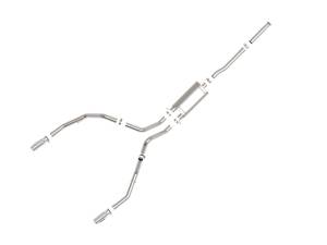 aFe Power - 49-44135-P | AFE Power Apollo GT Series 3 IN Cat-Back Exhaust System w/ Dual Rear Exit w/ Polish Tips (2009-2018 Silverado, Sierra 1500 V6-4.3L/V8-4.8/5.3L) - Image 2