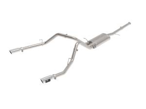 49-44135-P | AFE Power Apollo GT Series 3 IN Cat-Back Exhaust System w/ Dual Rear Exit w/ Polish Tips (2009-2018 Silverado, Sierra 1500 V6-4.3L/V8-4.8/5.3L)