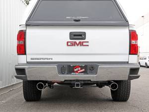 aFe Power - 49-44135-P | AFE Power Apollo GT Series 3 IN Cat-Back Exhaust System w/ Dual Rear Exit w/ Polish Tips (2009-2018 Silverado, Sierra 1500 V6-4.3L/V8-4.8/5.3L) - Image 7