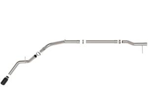 aFe Power - 49-44144-B | AFE Power Large Bore-HD 3 IN 409 Stainless Steel DPF-Back Exhaust System w/Black Tip (2023-2024 Silverado, Sierra 1500 L6-3.0L td) - Image 2