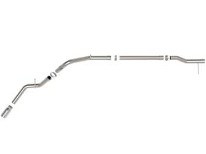 aFe Power - 49-44144-P | AFE Power Large Bore-HD 3 IN 409 Stainless Steel DPF-Back Exhaust System w/Polished Tip (2023-2024 Silverado, Sierra 1500 L6-3.0L td) - Image 2