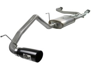 aFe Power - 49-46102-B | AFE Power MACH Force-Xp 2-1/2 IN to 3 IN 409 Stainless Steel Cat-Back Exhaust w/ Black Tip (2004-2015 Titan V8-5.6L) - Image 1