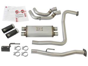 aFe Power - 49-46124-B | AFE Power Rebel Series 3 IN 409 Stainless Steel Cat-Back Exhaust System w/Black Tips (2004-2015 Titan V8-5.6L) - Image 2