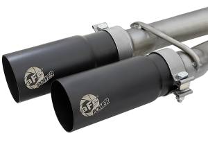 aFe Power - 49-46124-B | AFE Power Rebel Series 3 IN 409 Stainless Steel Cat-Back Exhaust System w/Black Tips (2004-2015 Titan V8-5.6L) - Image 6