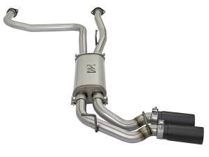 aFe Power - 49-46124-B | AFE Power Rebel Series 3 IN 409 Stainless Steel Cat-Back Exhaust System w/Black Tips (2004-2015 Titan V8-5.6L) - Image 3