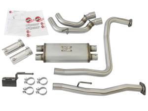 aFe Power - 49-46124-P | AFE Power Rebel Series 3 IN 409 Stainless Steel Cat-Back Exhaust System w/Polished Tip (2004-2015 Titan V8-5.6L) - Image 2