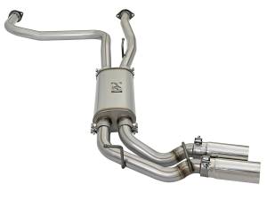 aFe Power - 49-46124-P | AFE Power Rebel Series 3 IN 409 Stainless Steel Cat-Back Exhaust System w/Polished Tip (2004-2015 Titan V8-5.6L) - Image 3