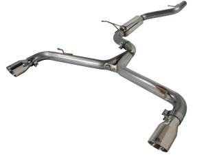 aFe Power - 49-46405 | AFE Power MACH Force-Xp 2-1/2 IN 409 Stainless Steel Cat-Back Exhaust System (2010-2014 GTI MKVI L4-2.0L t) - Image 2