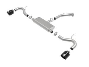 aFe Power - 49-47016-B | AFE Power Takeda 2-1/2 IN 409 Stainless Steel Axle-Back Exhaust w/ Black Tips (2018-2020 Elantra GT L4-1.6L t) - Image 2