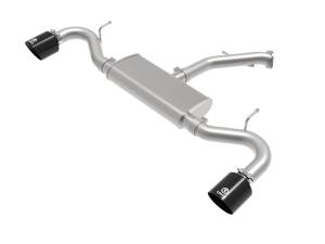 49-47016-B | AFE Power Takeda 2-1/2 IN 409 Stainless Steel Axle-Back Exhaust w/ Black Tips (2018-2020 Elantra GT L4-1.6L t)