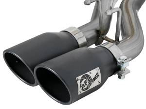 aFe Power - 49-48054-B | AFE Power Rebel Series 2-1/2 IN 409 Stainless Steel Cat-Back Exhaust System w/Black Tip (2007-2018 Wrangler JK V6-3.6L/3.8L) - Image 4