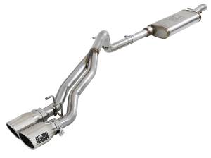 49-48054-P | AFE Power Rebel Series 2-1/2 IN 409 Stainless Steel Cat-Back Exhaust System w/Polished Tip (2007-2018 Wrangler JK V6-3.6L/3.8L)