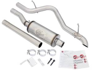 aFe Power - 49-48055 | AFE Power MACH Force-Xp 2-1/2 IN 409 Stainless Steel Cat-Back Exhaust w/14 IN muffler (2007-2018 Wrangler JK V6-3.6L/3.8L) - Image 2