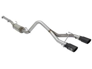 aFe Power - 49-48056-B | AFE Power Rebel Series 2-1/2 IN 409 Stainless Steel Cat-Back Exhaust System w/Black Tip (2007-2018 Wrangler JK V6-3.6L/3.8L) - Image 4