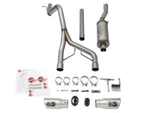 aFe Power - 49-48056-P | AFE Power Rebel Series 2-1/2 IN 409 Stainless Steel Cat-Back Exhaust System w/Polished Tip (2007-2018 Wrangler JK V6-3.6L/3.8L) - Image 2