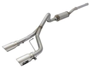 49-48056-P | AFE Power Rebel Series 2-1/2 IN 409 Stainless Steel Cat-Back Exhaust System w/Polished Tip (2007-2018 Wrangler JK V6-3.6L/3.8L)