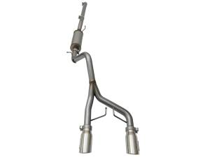 aFe Power - 49-48056-P | AFE Power Rebel Series 2-1/2 IN 409 Stainless Steel Cat-Back Exhaust System w/Polished Tip (2007-2018 Wrangler JK V6-3.6L/3.8L) - Image 3