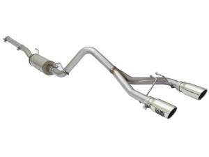 aFe Power - 49-48056-P | AFE Power Rebel Series 2-1/2 IN 409 Stainless Steel Cat-Back Exhaust System w/Polished Tip (2007-2018 Wrangler JK V6-3.6L/3.8L) - Image 4