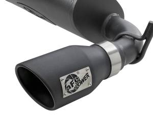 aFe Power - 49-48061-B | AFE Power Rebel Series 2-1/2 IN 409 Stainless Steel Axle-Back Exhaust System w/ Black Tips (2007-2018 Wrangler JK V6-3.6L/3.8L) - Image 3