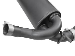 aFe Power - 49-48061-B | AFE Power Rebel Series 2-1/2 IN 409 Stainless Steel Axle-Back Exhaust System w/ Black Tips (2007-2018 Wrangler JK V6-3.6L/3.8L) - Image 4