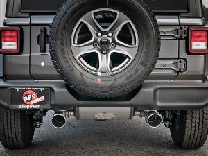 aFe Power - 49-48066-P | AFE Power Rebel Series 2-1/2 IN 409 Stainless Steel Cat-Back Exhaust w/ Polished Tips (2018-2024 Wrangler JL V6-3.6L) - Image 6