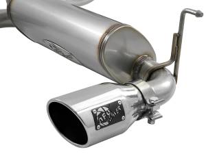 aFe Power - 49-48066-P | AFE Power Rebel Series 2-1/2 IN 409 Stainless Steel Cat-Back Exhaust w/ Polished Tips (2018-2024 Wrangler JL V6-3.6L) - Image 4