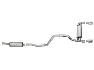 aFe Power - 49-48066-P | AFE Power Rebel Series 2-1/2 IN 409 Stainless Steel Cat-Back Exhaust w/ Polished Tips (2018-2024 Wrangler JL V6-3.6L) - Image 2