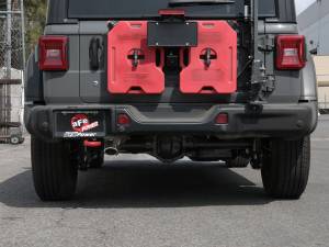 aFe Power - 49-48070-1P | AFE Power MACH Force-Xp 409 Stainless Steel Axle-Back Exhaust System w/Polished Tip (2018-2024 Wrangler JL L4-2.0Lt / V6-3.6L) - Image 3