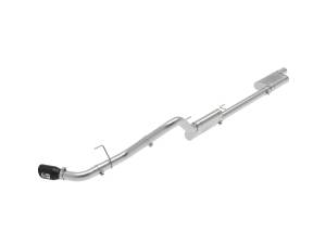 aFe Power - 49-48083-B | AFE Power Apollo GT Series 3 IN 409 Stainless Steel Cat-Back Exhaust System w/ Black Tip (2020-2024 Gladiator JT V6-3.6L) - Image 1