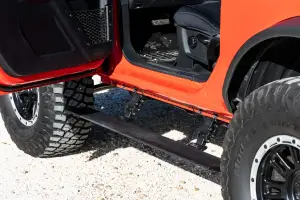 PSR51230 | Rough Country Power Retractable Running Boards With LED Lights (2021-2024 Bronco 4WD | 2 Door)