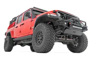 PSR610530 | Rough Country Power Retractable Running Boards With LED Lights (2020-2024 Gladiator JT 4WD)