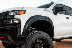 Rough Country - A-C12211 | Rough Country Defender Fender Flares For Chevrolet Silverado 1500 2/4WD (2019-2025) | Flat Black - Image 5