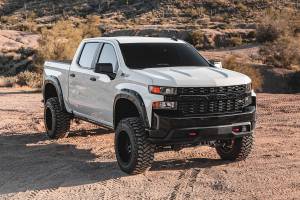 Rough Country - A-C12211-GAN | Rough Country Defender Fender Flares For Chevrolet Silverado 1500 2/4WD (2019-2025) | Silver Ice Metallic - Image 10