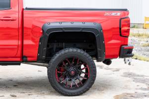 Rough Country - A-C11612 | Rough Country Defender Fender Flares For Chevrolet Silverado 1500 (2014-2018) / Silverado 2500 HD (2015-2019) | 5' 9" Bed, Flat Black - Image 8