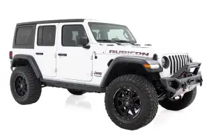 Rough Country - 90801 | Rough Country Heavy Duty Rock Sliders (2021-2024 Wrangler JL Unlimited 4WD | 4 Door) - Image 3