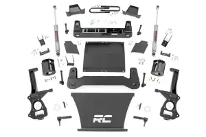 110330 | Rough Country 4 Inch Lift Kit For Chevrolet Silverado / GMC Sierra 1500 (2025-2025) | 5.3L V8 or 6.2L V8, Strut Spacers With N3 Rear Shocks